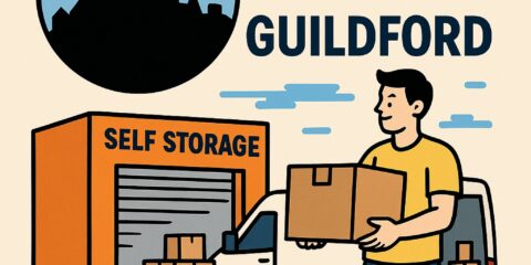 Student storage options in Guildford Surrey illustration showing affordable storage solutions for University of Surrey students.