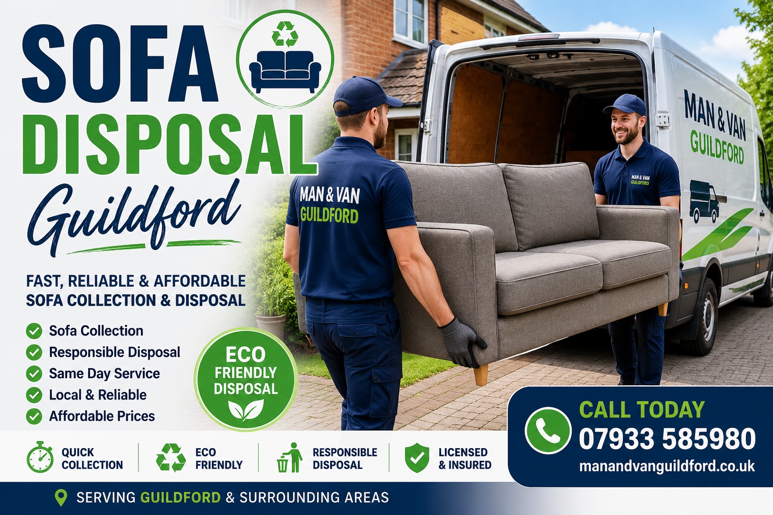 Sofa Disposal Guildford providing professional sofa collection, furniture disposal and eco-friendly recycling services across Guildford and Surrey.